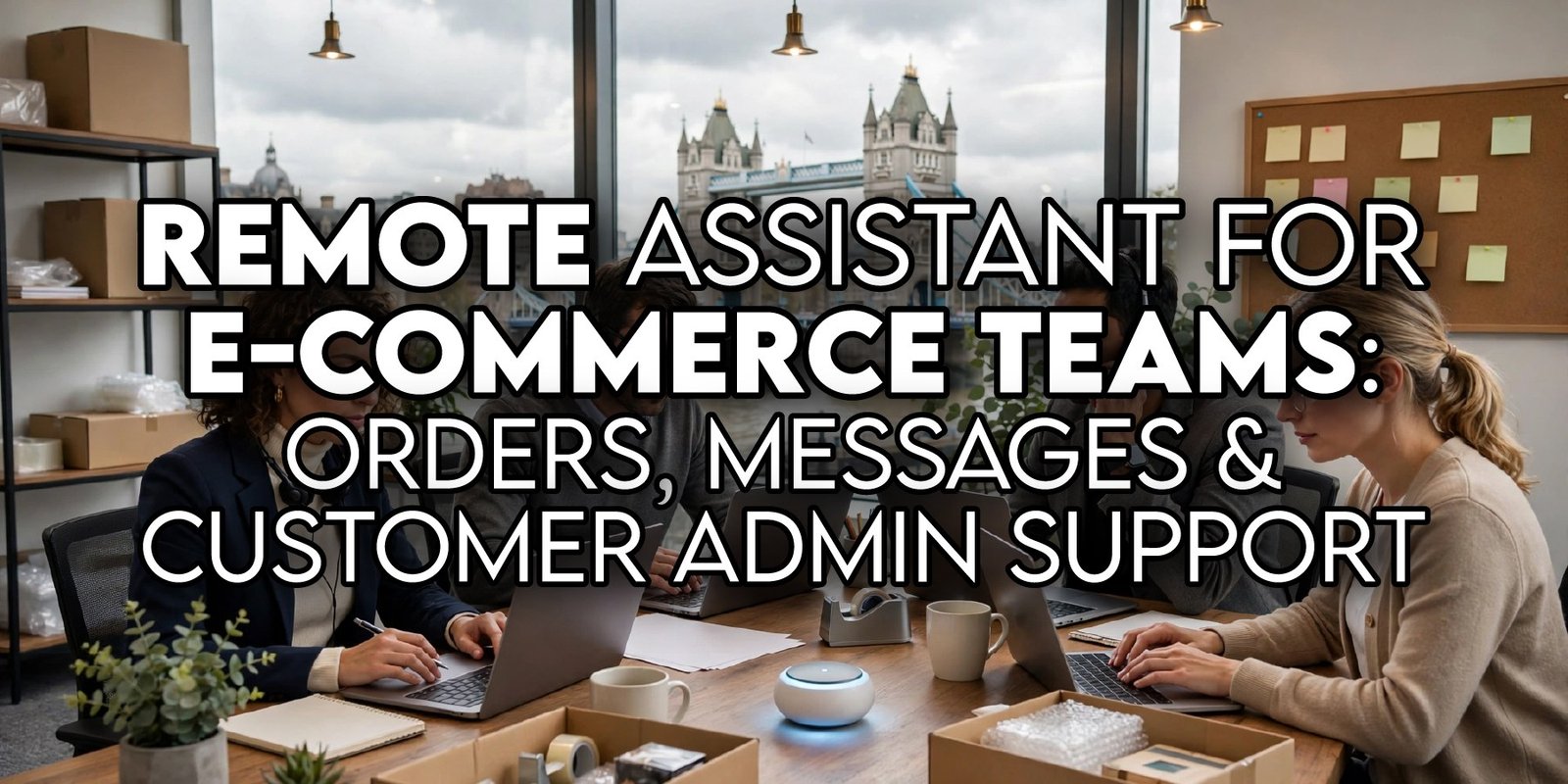 Remote Assistant for E-Commerce Teams: Orders, Messages and Customer Admin Support Remote assistant